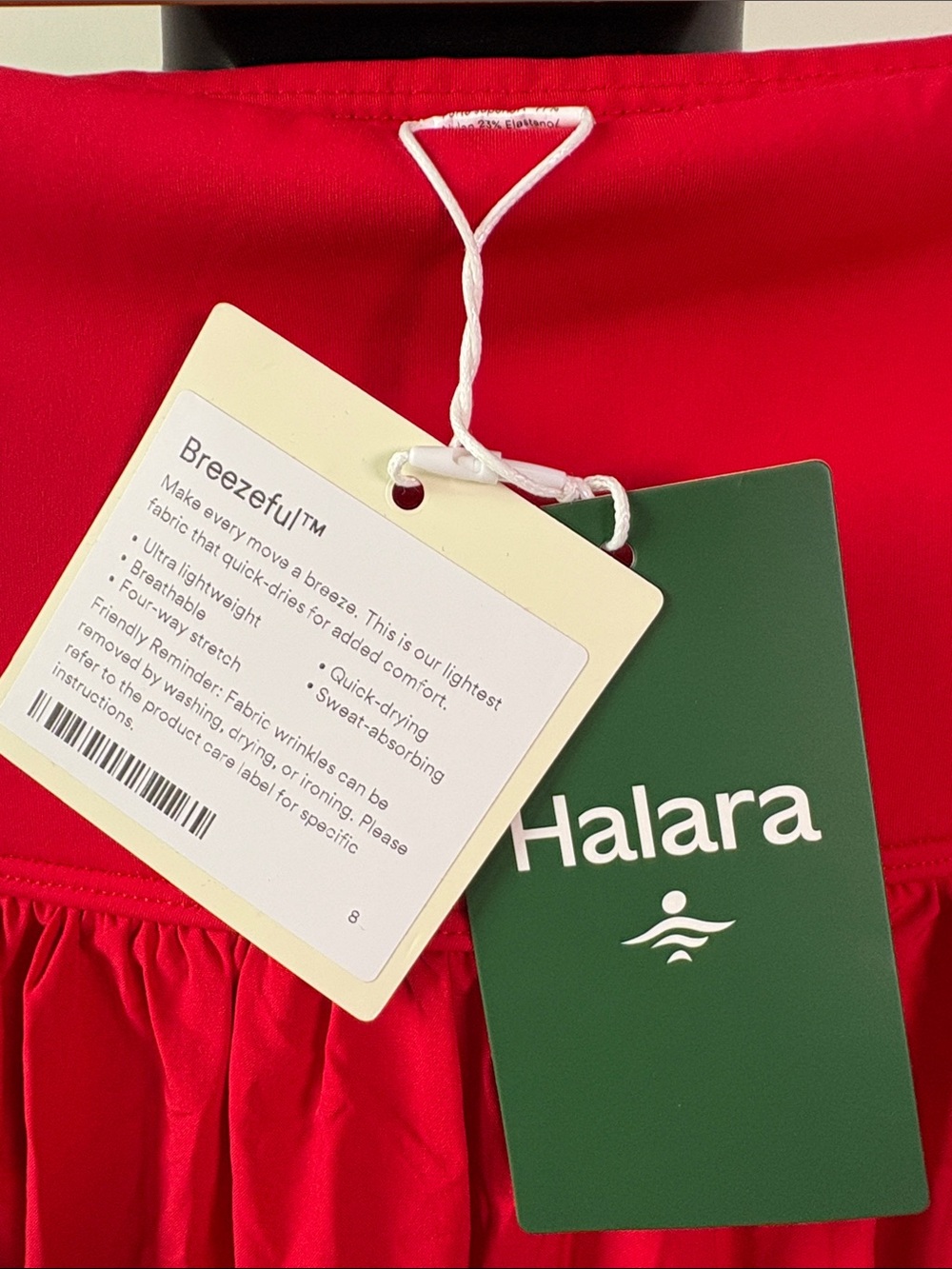 HALARA Breezeful red skirt - Picture 2 of 6